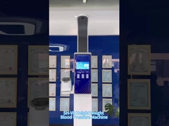 Máquina expendedora gorda de la escala del peso ultrasónico de la altura de la farmacia con la presión arterial de Omron