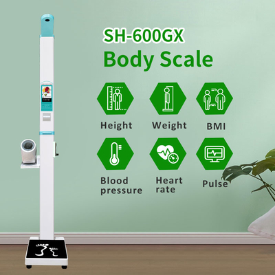 Hospital Coin Operated Weighing Scale Height Machine Measure Blood Pressure