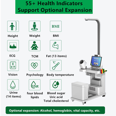 SH-T15 Pro Manufacturer Price Health Care Body Checkup Telemedicine Kiosk Height Weight Body Fat Scale Station