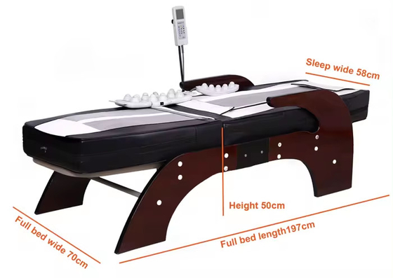 Salon Furniture New Arrival Korea Nugar Best Infrared Jade Stone Heating Therapy Spa Beauty Thermal Massage Bed Manufact
