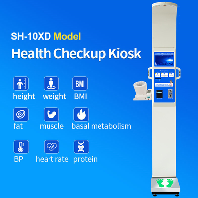 Coin Operated Ultrasonic Height and Weight Machine Blood Pressure Machine Body Fat Analyzer