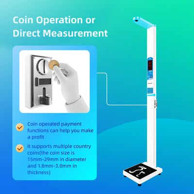 Coin-Operated Coin Operated Weight Scale Smart Height Weight Scale LED Display OEM Customizable Medical Scale