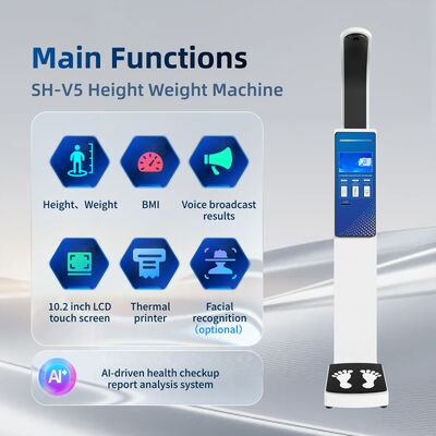 Wholesale BMI Electronic Smart Digital Weighing Scales Commercial Body Height Weight Machine for Hospital