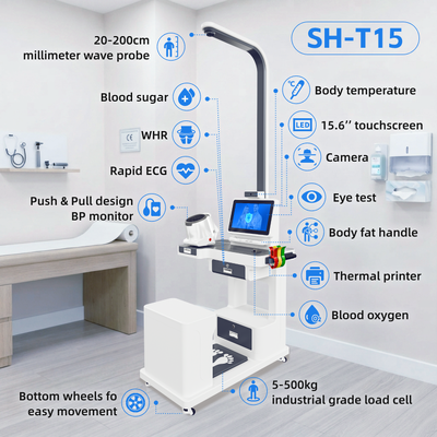 Medical Health Kiosk Blood Pressure Health Checkup Kiosk Interactive Self-service Health Kiosk