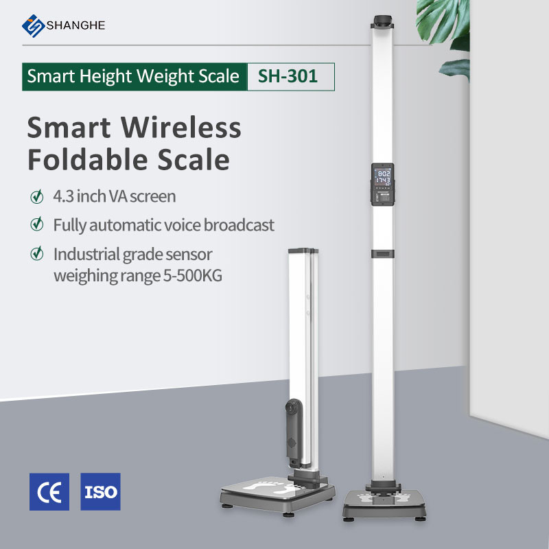 SH-301 Physician Weight and Height Scale Body Balance Measuring Machine BMI Height