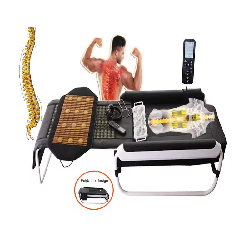New Style Jade Roller Massage Bed Salon Furniture Far Infrared Heating Therapy Chiropractic Table