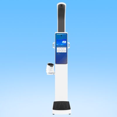 Máquina electrónica médica de grasa para presión arterial, peso, altura, IMC, con impresora