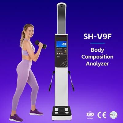 Máquina de análisis de composición corporal con báscula digital de 8 electrodos para gimnasio SH-V9F