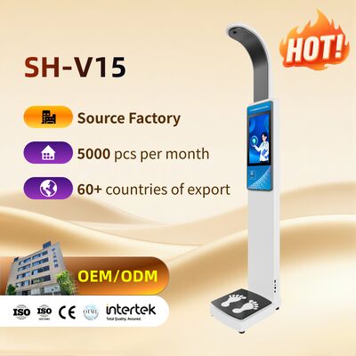 Máquina de peso y altura con báscula IMC corporal